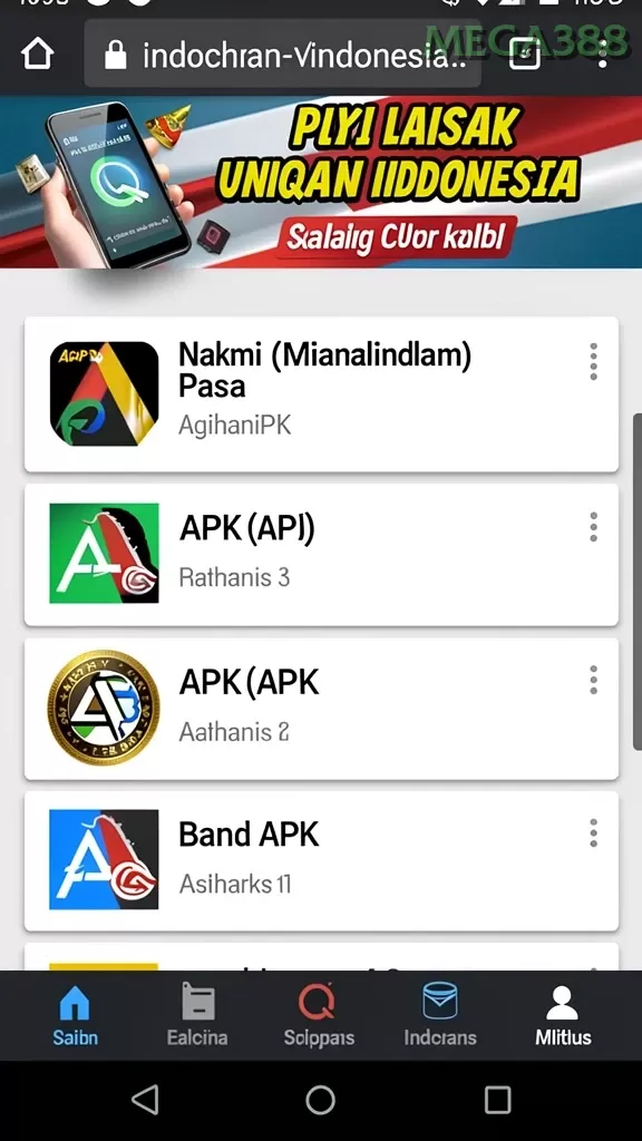 Cuplikan layar BANDARCOLOK — halaman utama