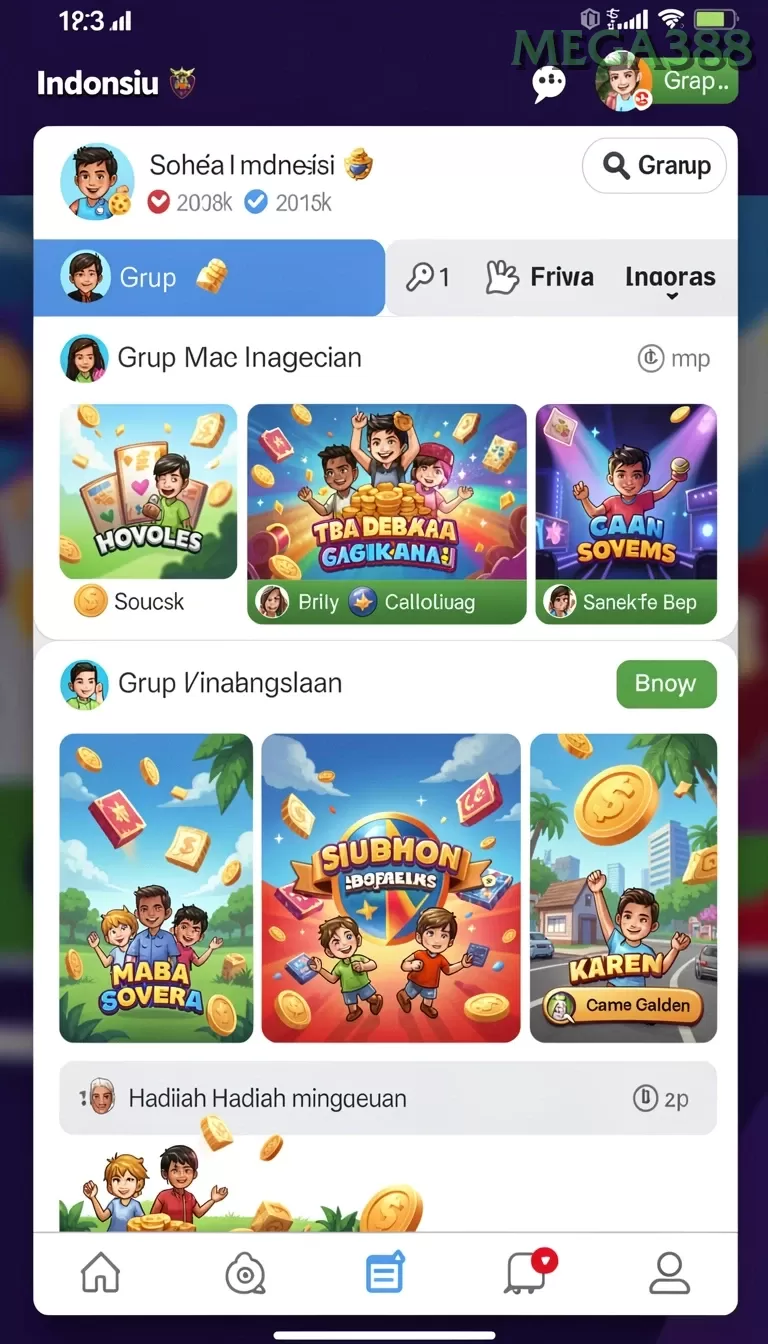 Cuplikan layar HALOBET — menu navigasi
